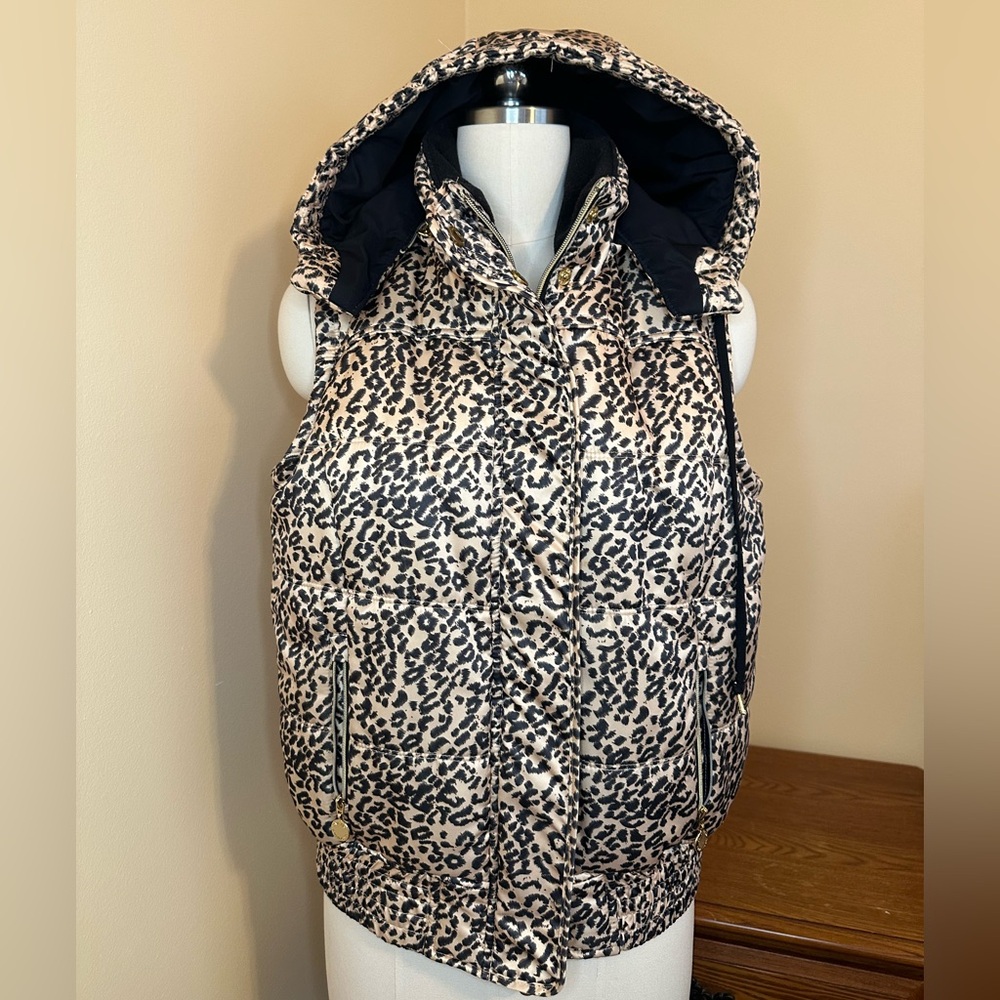 Calvin Klein Leopard Print Puffer Vest